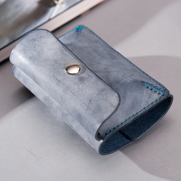 Handmade Leather Mens Cool Key Wallet Car Key Holder Car Key Case Card Holder for Men