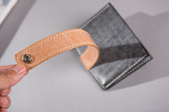 Handmade Leather Mens Cool billfold Wallet Card Holder Small Card Slim Wallets for Men