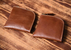 Handmade Leather Mens Cool Wallet Men Slim Wallets Front Pocket Wallet for Men