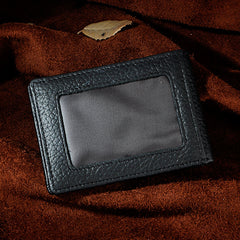 Handmade Leather Mens Cool Slim Leather Wallet Card Wallet Holders Men Small Wallets Bifold for Men