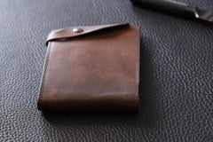 Handmade Mens Cool billfold Leather Wallet Men Small Slim Wallets Bifold for Men - iwalletsmen