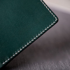 Handmade Leather Mens Cool Slim Leather Wallet Men Small Wallets Bifold for Men Women