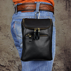 Leather Belt Pouch Mens Small Cases Waist Bag Hip Pack Belt Bag Fanny Pack Bumbag for Men