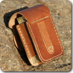 Cool Leather Mens Cigarette Case with Belt Loop Cigarette Holder Lighter Holder for Men - iwalletsmen