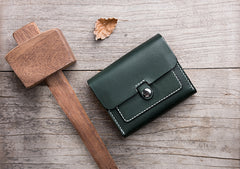 Handmade Leather Mens Cool billfold Wallet Card Holder Small Card Wallets for Men Women