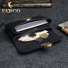 Handmade Leather Floral Mens Cool billfold Wallet Card Holder Small Card Slim Wallets for Men