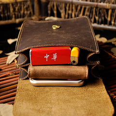 Leather Belt Pouch Mens Small Cases Waist Bag Hip Pack Belt Bag Fanny Pack Bumbag for Men