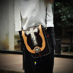 Leather Belt Pouch Mens Small Cases Waist Bag Hip Pack Belt Bag Fanny Pack Bumbag for Men