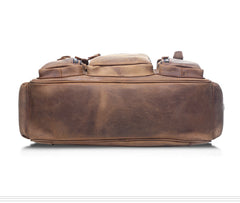 Genuine Leather Mens Cool Messenger Bag Work Bag Satchel Bag Briefcase Bag for men