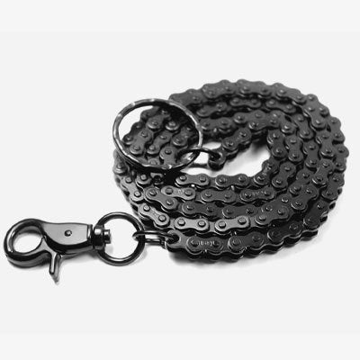 Cool Men's Women's Black Bike Chain Long Biker Wallet Chain Pants Chain For Men - iwalletsmen
