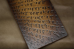 Handmade Leather Tooled Shakya Muni Buddhism Notebook Journal Travel Book Diary