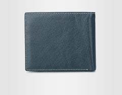 Genuine Leather Mens Cool Slim Leather Wallet Men Small Wallets Bifold for Men