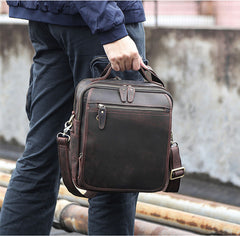 VINTAGE LEATHER MENS Camera Bag Small Cool SHOULDER BAG HANDBAG FOR MEN - iwalletsmen