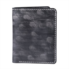 Handmade Leather Mens Cool Slim Leather Wallet Men Small Wallets Bifold for Men