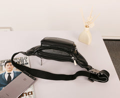 Leather Mens FANNY PACK MENS WAIST BAG HIP PACK BELT BAG FOR MEN - iwalletsmen