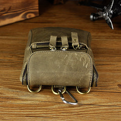 Leather Belt Pouch Mens Small Cases Waist Bag Hip Pack Belt Bag Fanny Pack Bumbag for Men