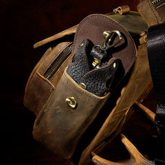 Leather Belt Pouch Mens Small Cases Waist Bag Hip Pack Belt Bag Fanny Pack Bumbag for Men