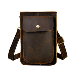Leather Belt Pouch Mens Small Cases Waist Bag Hip Pack Belt Bag Fanny Pack Bumbag for Men
