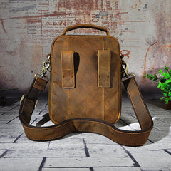 Leather Belt Pouch Mens Small Cases Waist Bag Hip Pack Belt Bag Fanny Pack Bumbag for Men