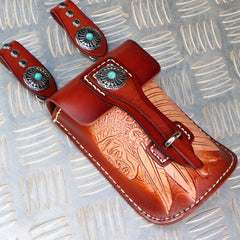 Leather Belt Pouch Mens Small Cases Waist Bag Hip Pack Belt Bag Fanny Pack Bumbag for Men