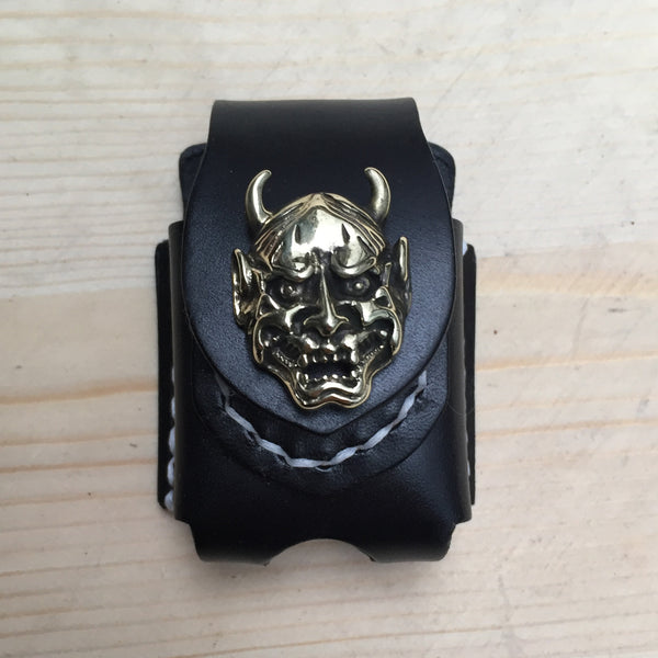 Cool Leather Biker Zippo Lighter Pouches with Loop Leather Zippo lighter cases with clip - iwalletsmen