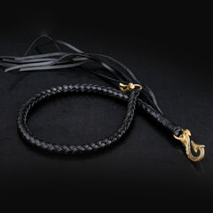 Handmade Leather Braided Wallet Chain Biker Wallet Chain Trucker Chain for Men - iwalletsmen