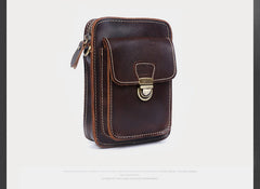 Leather Belt Pouch Mens Small Cases Waist Bag Hip Pack Belt Bag Fanny Pack Bumbag for Men