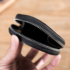 Handmade Leather Mens Cool Change Coin Wallet Coin Holder Coin Pouch Case for Men
