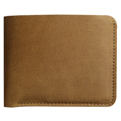 Handmade Leather Mens Cool Slim Leather Wallet Men billfold Wallets Bifold for Men