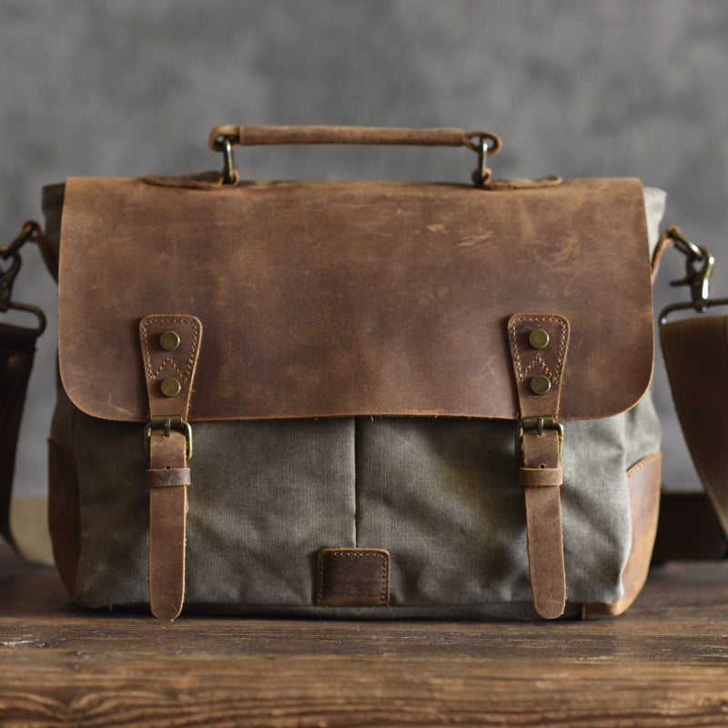 Canvas Mens Cool Messenger Bag iPad Bag Chest Bag Bike Bag Cycling Bag for men