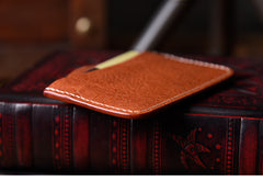 Handmade Mens Cool billfold Leather Wallet Men Small Card Slim Wallets Bifold for Men - iwalletsmen