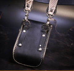 Leather Belt Pouch Mens Small Cases Waist Bag Hip Pack Belt Bag Fanny Pack Bumbag for Men