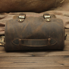 Vintage Mens Leather Camera Bag Small Messenger Bag Cross Body Bag For Men - iwalletsmen