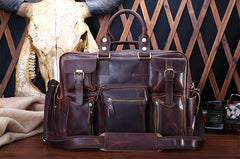 Genuine Leather Mens Cool Messenger Bag Work Bag Satchel Bag Briefcase Bag for men