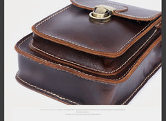 Leather Belt Pouch Mens Small Cases Waist Bag Hip Pack Belt Bag Fanny Pack Bumbag for Men