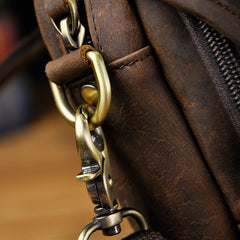 Leather Belt Pouch Mens Small Cases Waist Bag Hip Pack Belt Bag Fanny Pack Bumbag for Men