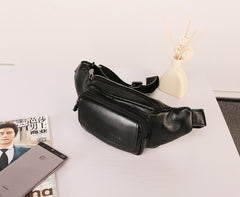 Leather Mens FANNY PACK MENS WAIST BAG HIP PACK BELT BAG FOR MEN - iwalletsmen