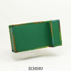 Cool Handmade Leather Womens Green Cigarette Holder Case for Women - iwalletsmen