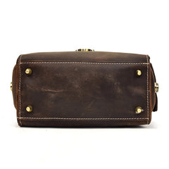 Handmade Leather Mens Cool Small Messenger Bag SLR Camera Case Bag Cycling Bag for men
