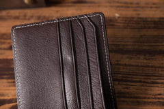 Handmade Leather Mens Cool Wallet Men Slim Wallets Front Pocket Wallet for Men