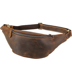 Cool Mens Leather Belt Bag Fanny Pack Waist Bags For Men - iwalletsmen