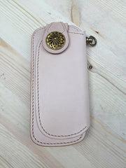 Handmade Mens Leather Biker Wallet Biker Chain Wallets Cool Long Wallet with Chain - iwalletsmen