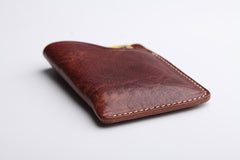Handmade Leather Mens Cool billfold Wallet Card Holder Small Card Slim Wallets for Men
