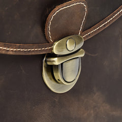 Handmade Leather Mens Cool Small Messenger Bag SLR Camera Case Bag Cycling Bag for men