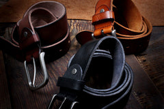 Genuine Leather Mens Leather Men Brown Black Belt for Men Cool Leather Belt