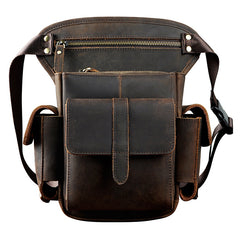 purse legs Mens Drop Leg Bag Biker Leather Thigh Bag Left Leg Pack Belt Pouches For Men