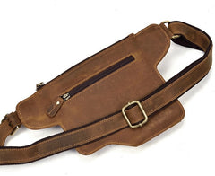 Cool LEATHER MENS FANNY PACK FOR MEN BUMBAG  CELL PHONE HOLSTER WAIST BAG for Men - iwalletsmen