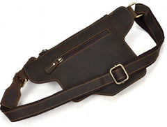 Cool LEATHER MENS FANNY PACK FOR MEN BUMBAG  CELL PHONE HOLSTER WAIST BAG for Men - iwalletsmen