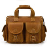 Brown Leather 13 inches Laptop Briefcase Mens Travel Work Bag Handbag Business Bags For Men