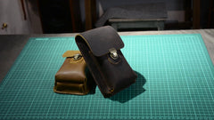 Tan Leather Cell Phone Holster Belt Pouch Leather Waist Bag Mens BELT BAG Belt Holster For Men